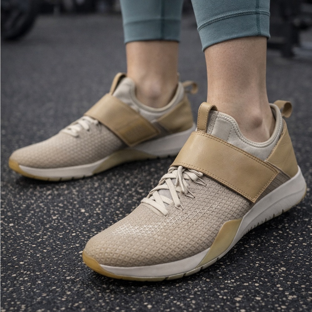 Nike Free TR Training Shoes Women’s Size 9 Beige Tan Strap Cross Trainer